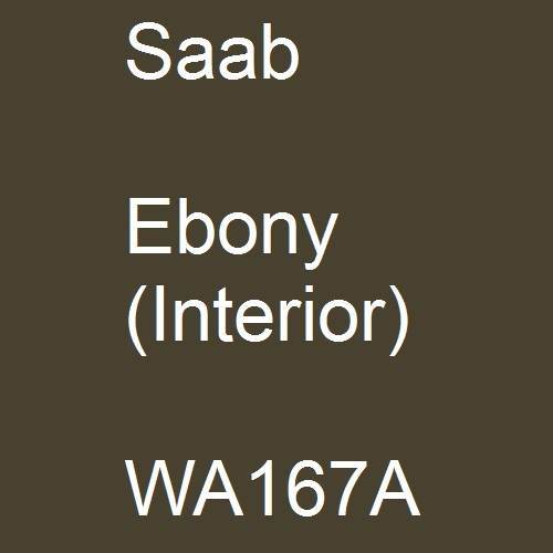 Saab, Ebony (Interior), WA167A.